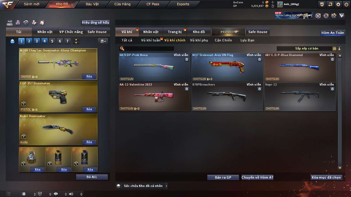 shop acc cf uy tin gia re